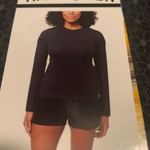 Hang ten long sleeve sun tee UPF 50+, quick drying large, color stretch limo